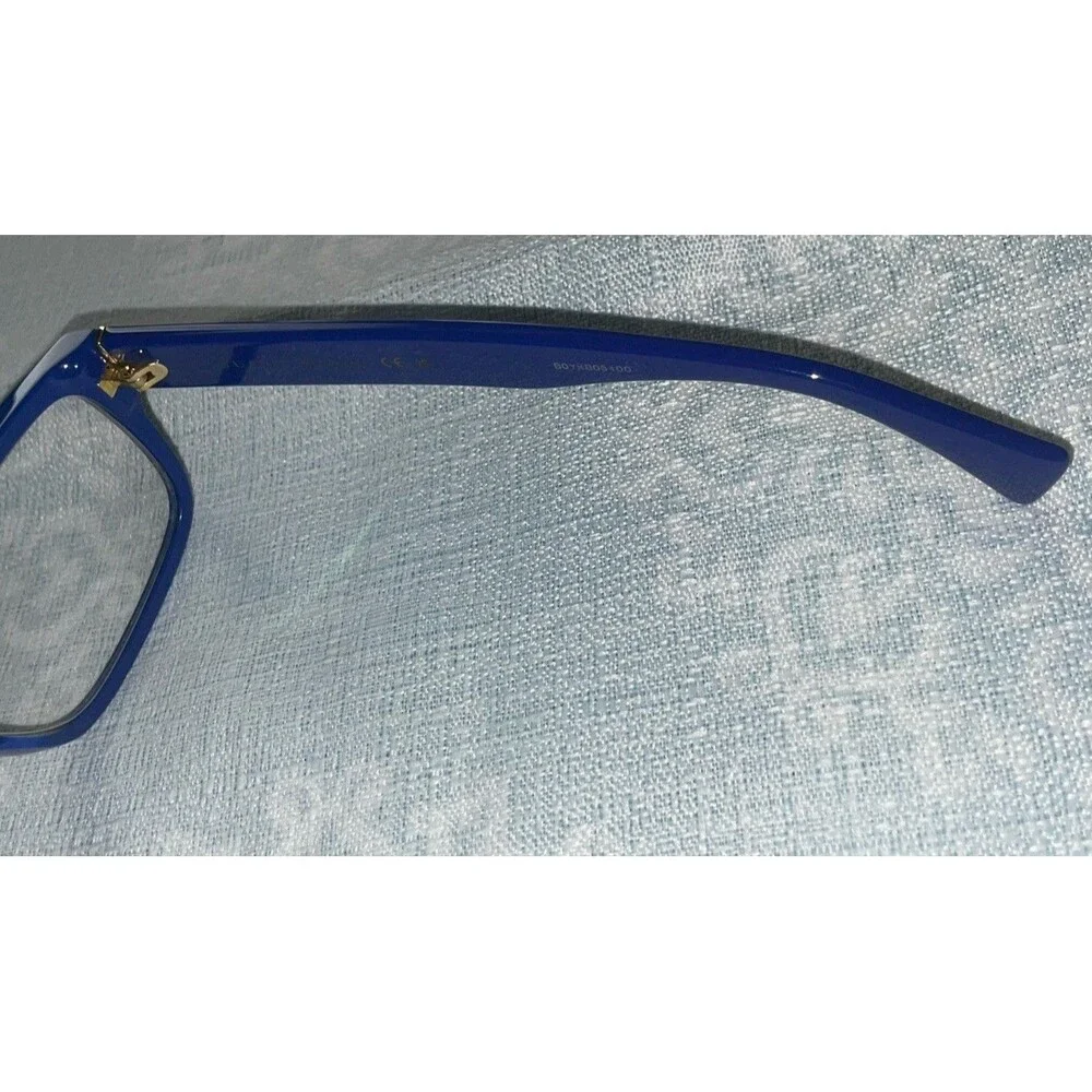 GUCCI GG1141O 002 Blue  Gold Trim 56mm Eyeglass Frames  /Sunglass Frames Only